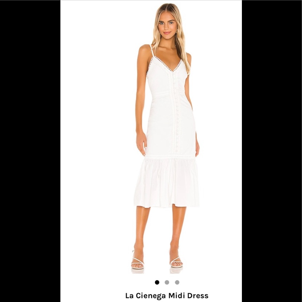 Lovers + Friends white midi dress!